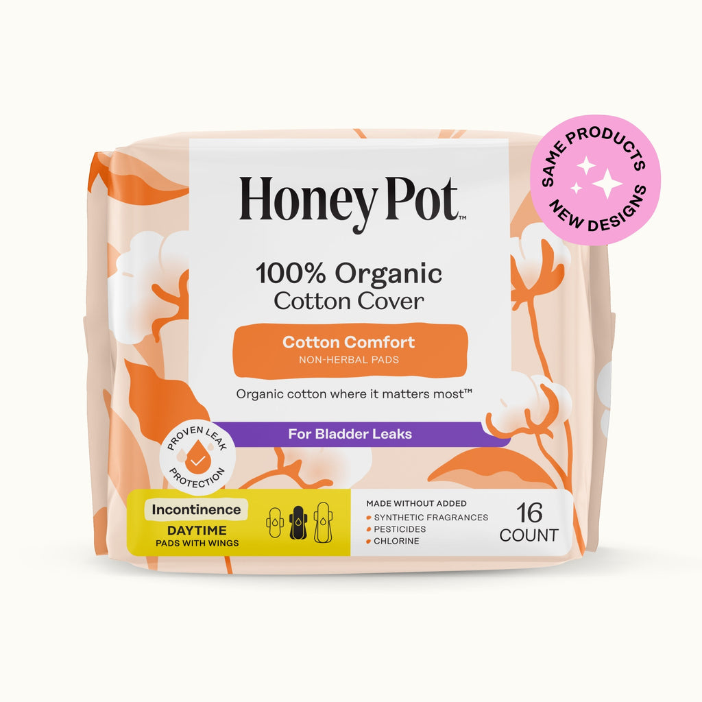 Incontinence 100% Organic Cotton Comfort Cover Daytime Pads