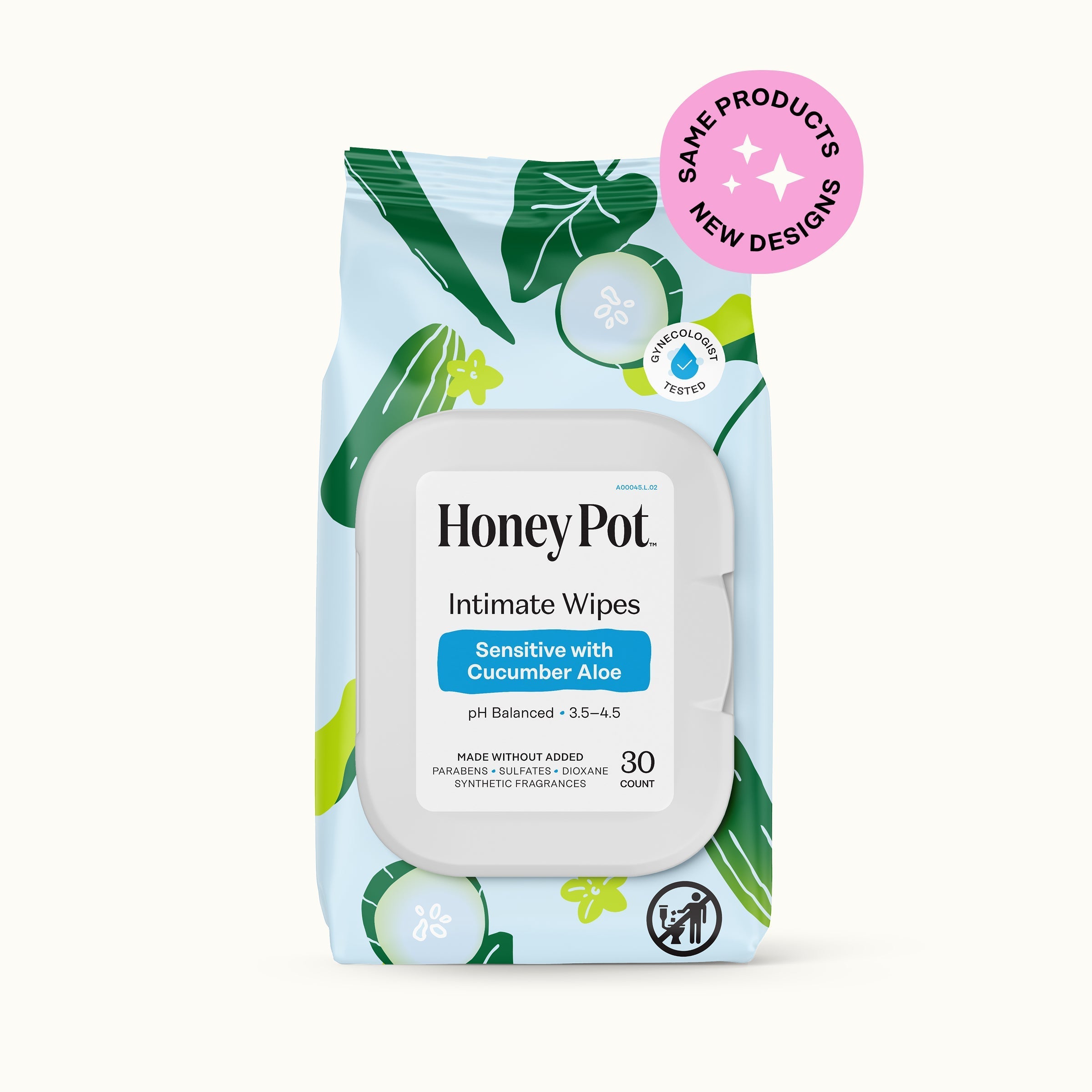 Sensitive with Cucumber Aloe Intimate Wipes