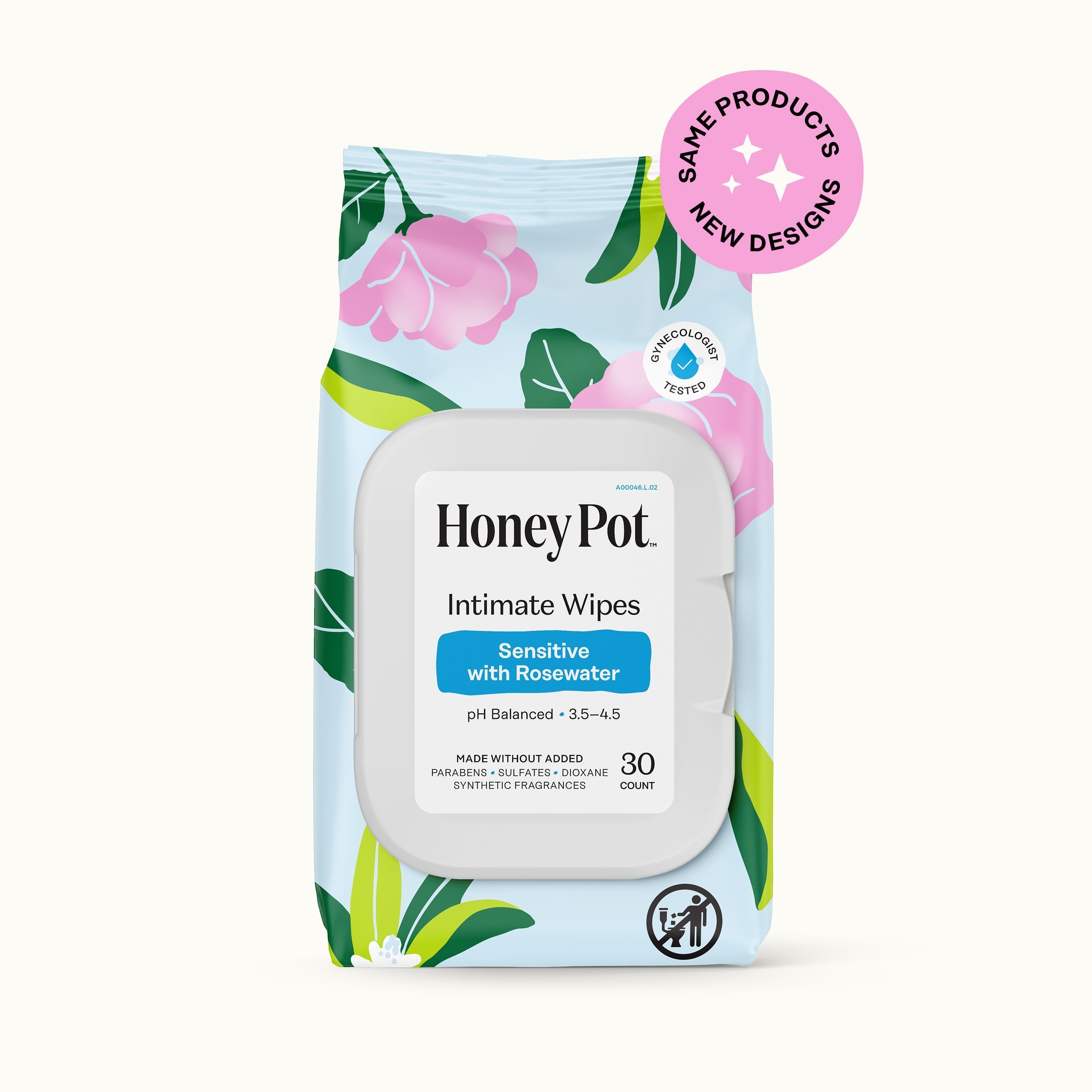 Sensitive with Rosewater Intimate Wipes