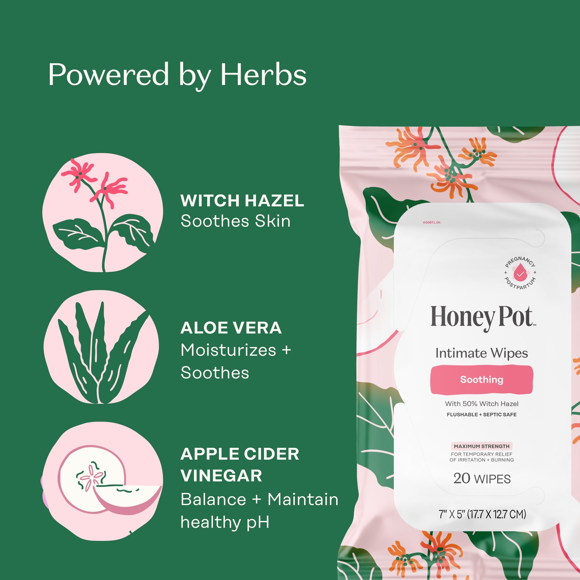 Soothing Witch Hazel Intimate Wipes