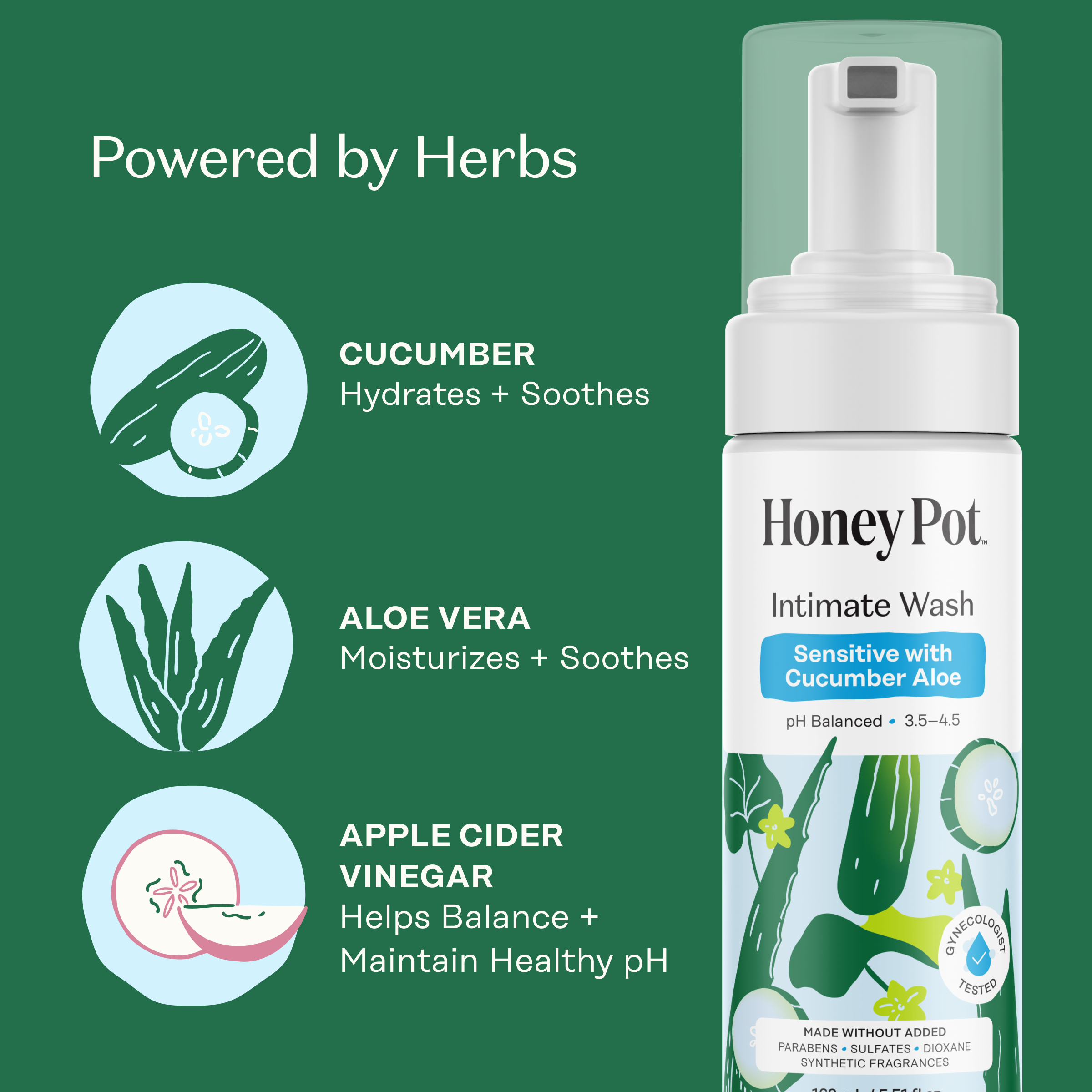 Sensitive with Cucumber Aloe Intimate Wash