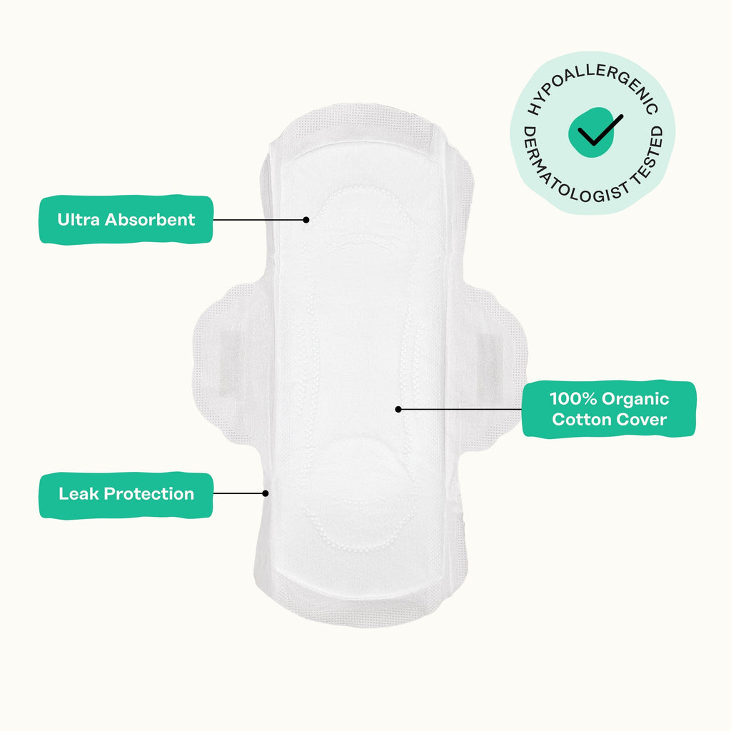 Incontinence Cooling Herbal Infusion 100% Organic Cotton Cover Liners