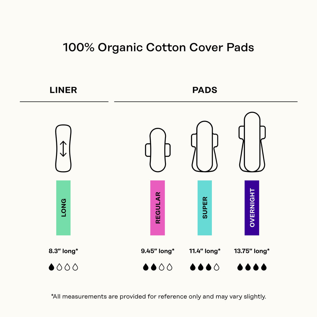 Organic Cotton Cover Calming Herbal Infusion Regular Pads With Wings