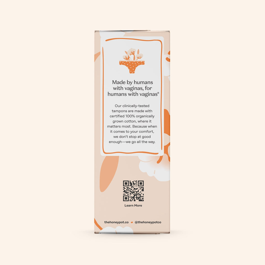 Regular 100% Organically Grown Cotton BPA Free Plastic Applicator Tampons