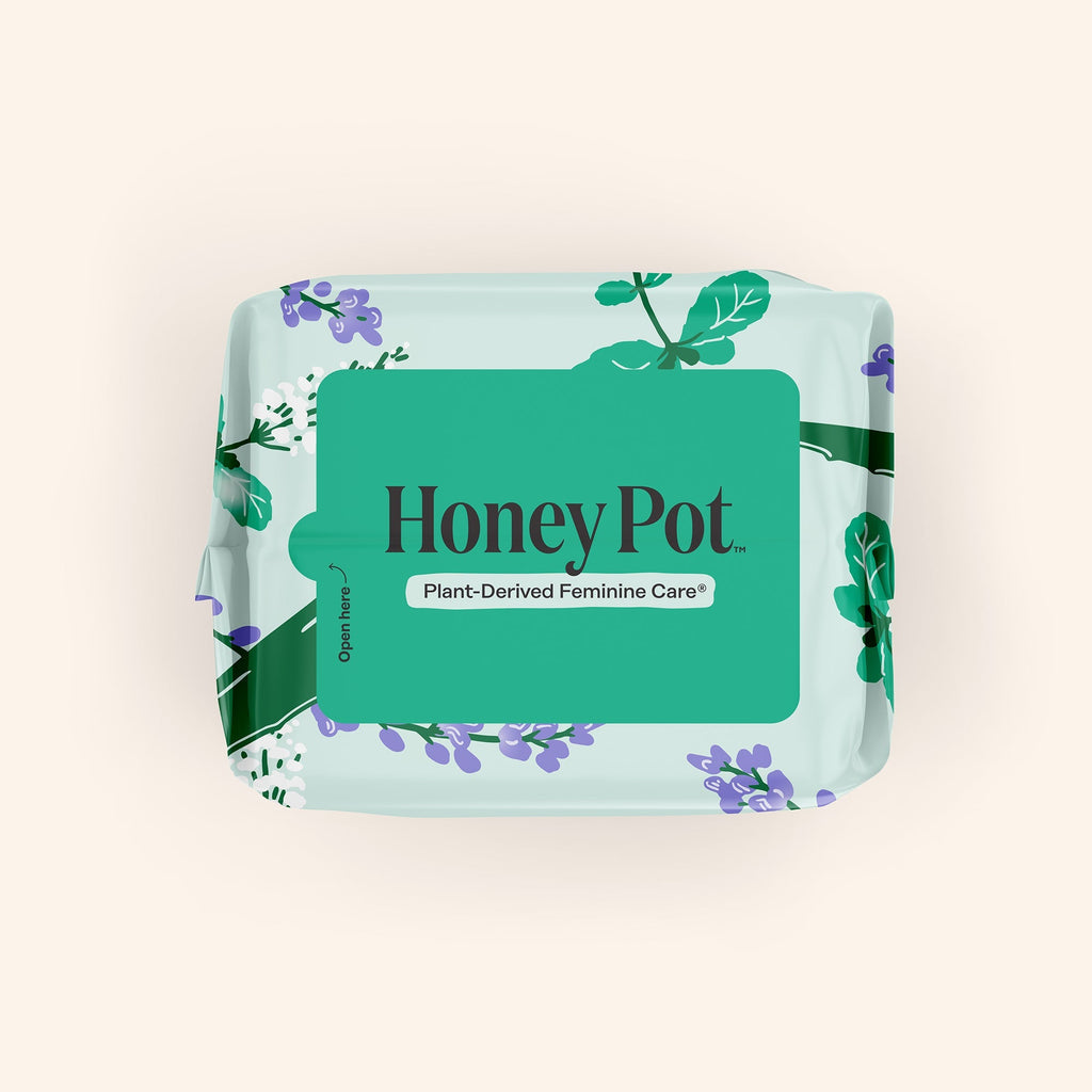Organic Cotton Cover Cooling Herbal Infusion Heavy Flow Daytime Pads