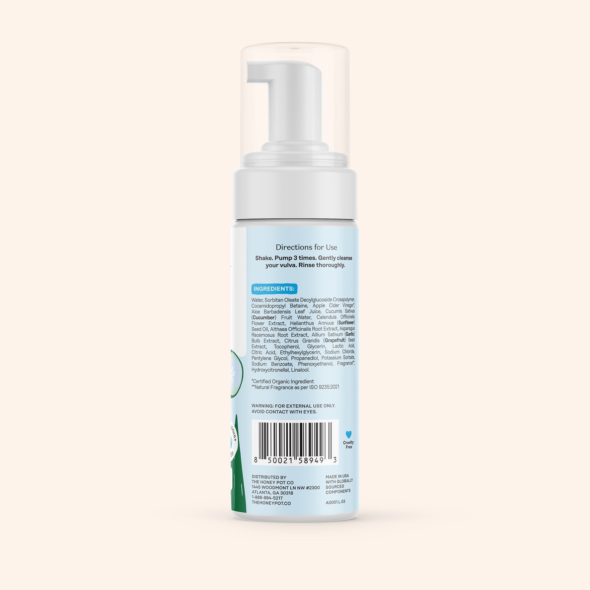 Sensitive with Cucumber Aloe Intimate Wash