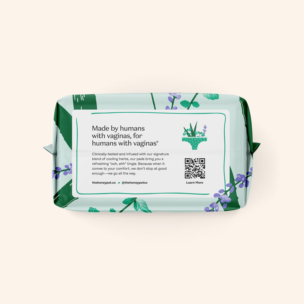 Incontinence Cooling Herbal Infusion 100% Organic Cotton Cover Nighttime Pads